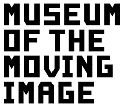 Logo with black text on white background, reading: Museum of the Moving Image