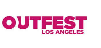 Pink text on white background reading: Outfest Los Angeles